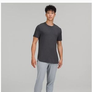 Lululemon Balancer Short-Sleeve Shirt Large NWT Heathered Black